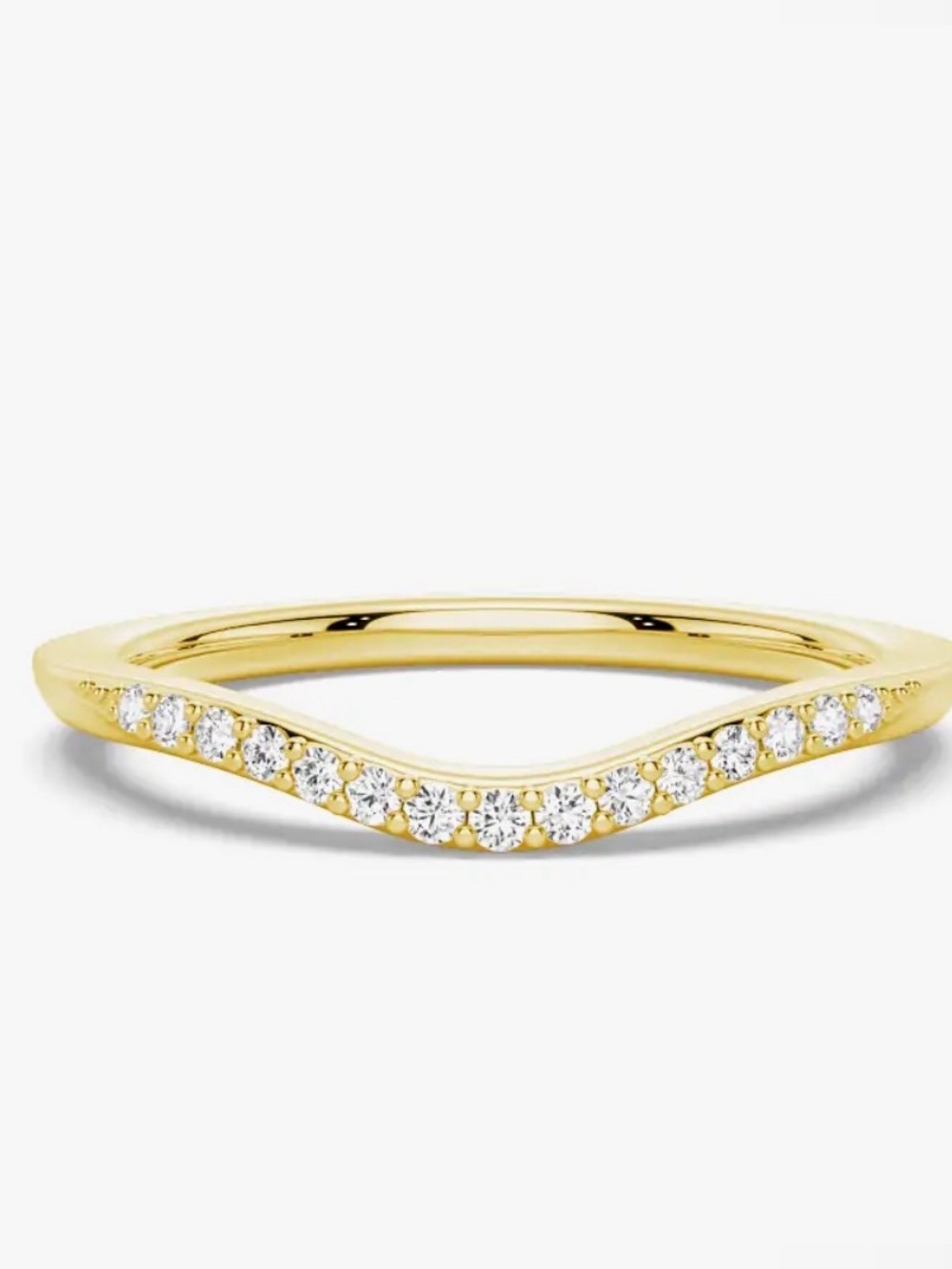 MS Blue Gold Petite Lab Grown Diamond Ring